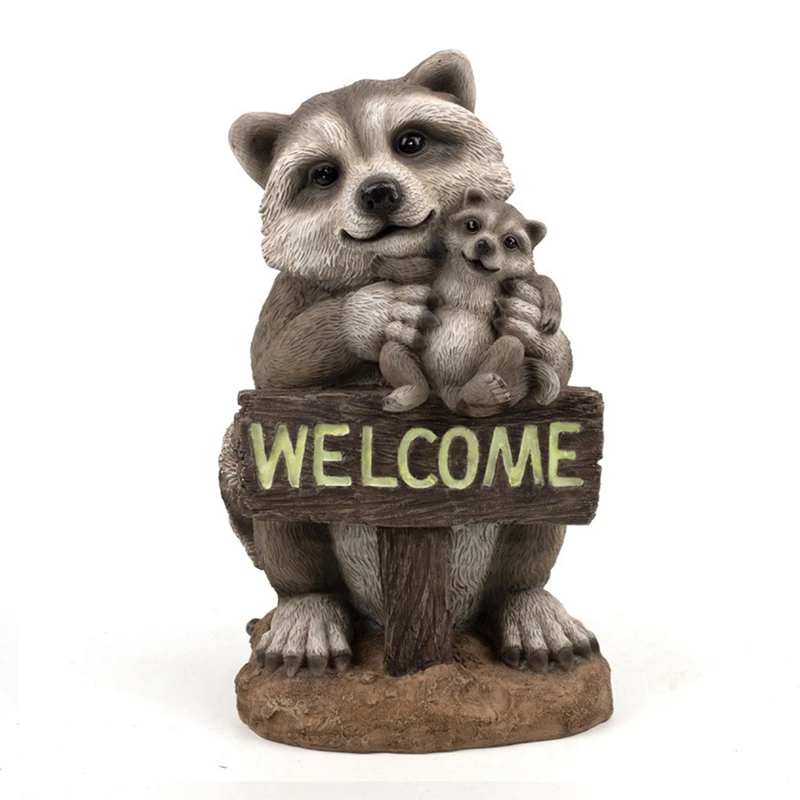 Big Deal Welcome Sign Raccoon Outdoor Garden Decor Resin Ornament Statue Animal Sculpture Family Decoration For Lawn Porch Yard
Big Deal Welcome Sign Raccoon Outdoor Garden Decor Resin Ornament Statue Animal Sculpture Family Decoration For Lawn Porch Yard
