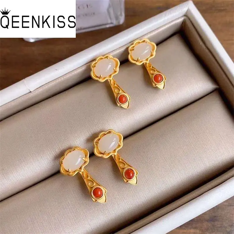 QEENKISS EG5130 Fine Jewelry Wholesale Fashion Woman Girl Bride Mother Birthday Wedding Gift Vintage RUYI 24KT Gold StudEarrings
QEENKISS EG5130 Fine Jewelry Wholesale Fashion Woman Girl Bride Mother Birthday Wedding Gift Vintage RUYI 24KT Gold StudEarrings