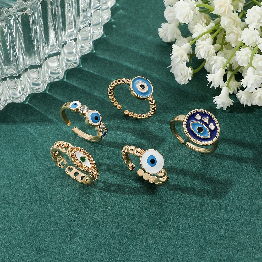 11 Styles Eye Shape Open Rings Men Women Creativity Fashion Gold Color Enamel Jewelry for Daily Wear Holiday Fine Gifts
11 Styles Eye Shape Open Rings Men Women Creativity Fashion Gold Color Enamel Jewelry for Daily Wear Holiday Fine Gifts
