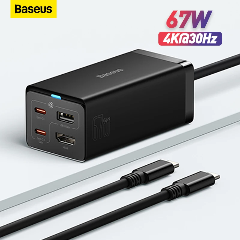 Baseus 67W GaN5 быстрое зарядное устройство USB C зарядное устройство концентратор 2 в 1 настольная Зарядная Станция HDMI-Совместимость для телефонов ноутбуков планшетов
Baseus 67W GaN5 быстрое зарядное устройство USB C зарядное устройство концентратор 2 в 1 настольная Зарядная Станция HDMI-Совместимость для телефонов ноутбуков планшетов