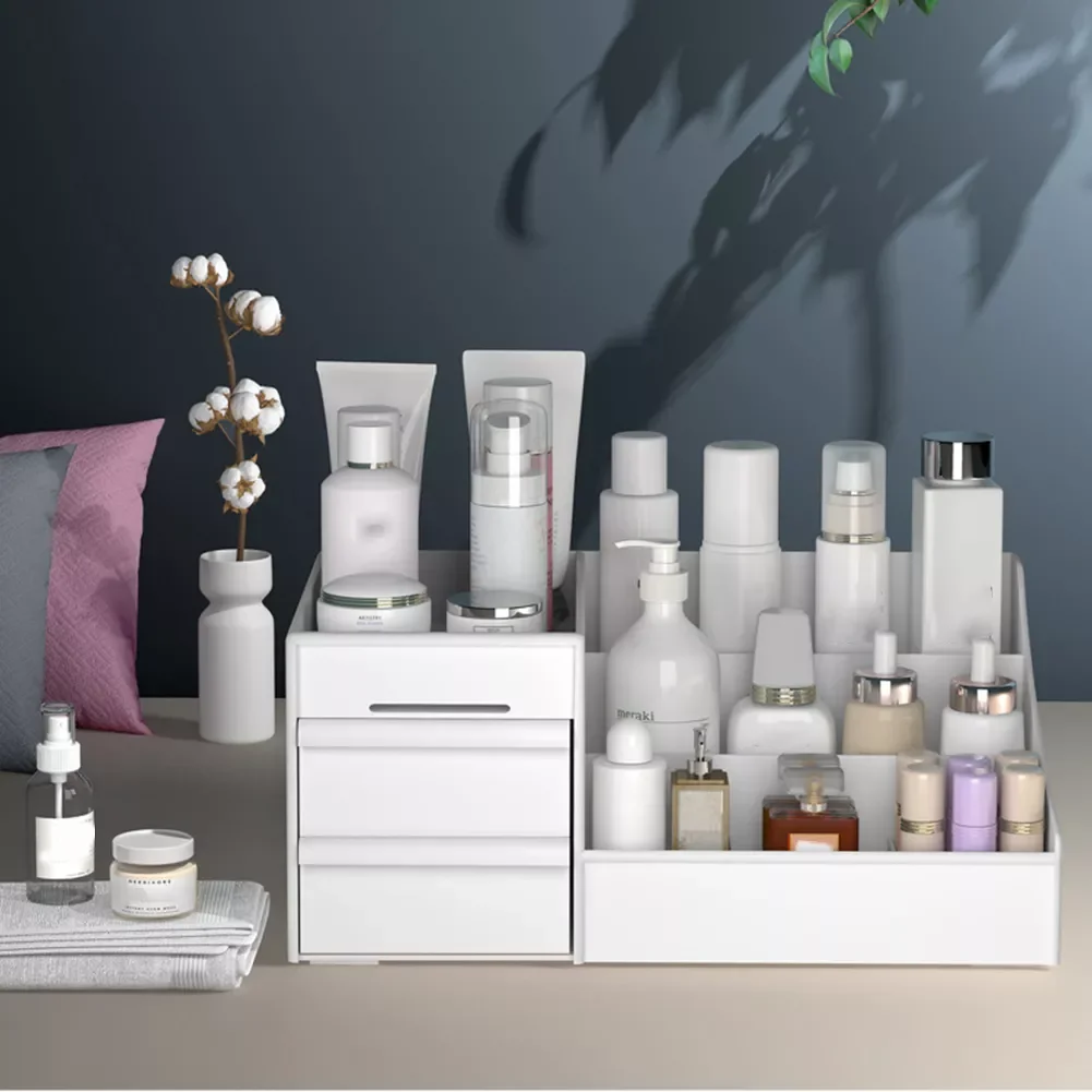 Drawer Type Makeup Organizer Box Desktop Cosmetic Sundries Jewelry Storage Case Nail Polish Make Up Skin Care Product Container
Drawer Type Makeup Organizer Box Desktop Cosmetic Sundries Jewelry Storage Case Nail Polish Make Up Skin Care Product Container