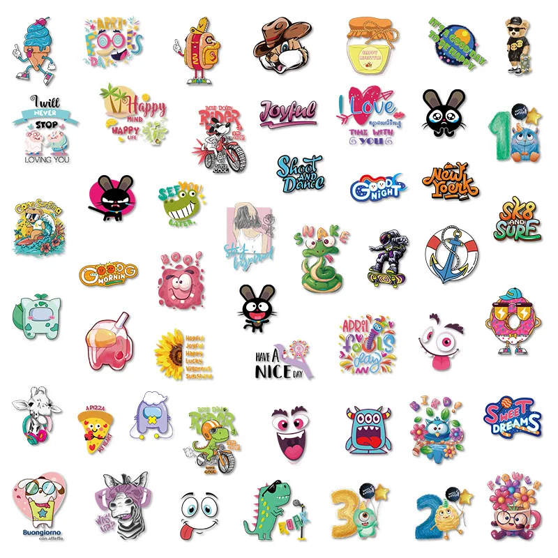 50 Stickers Cartoon Stickers Kawaii Stickers DIY Skateboard Fridge Luggage Toy Stickers
50 Stickers Cartoon Stickers Kawaii Stickers DIY Skateboard Fridge Luggage Toy Stickers