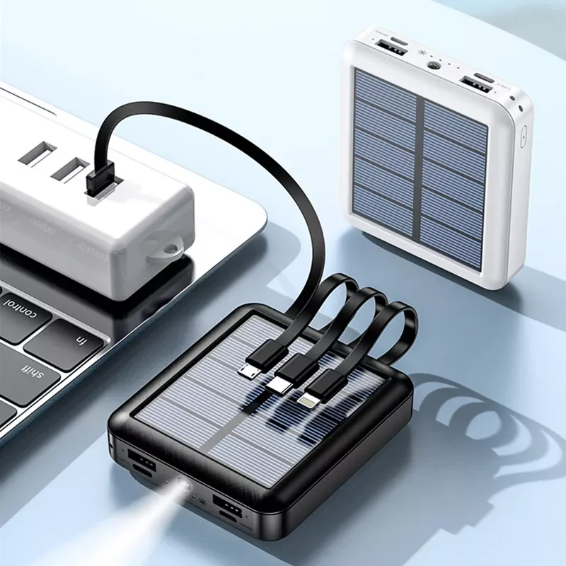 20000mAh Solar Power Bank for iPhone 12 Mini Powerbank with Cable Portable Charger External Battery Pack Poverbank
20000mAh Solar Power Bank for iPhone 12 Mini Powerbank with Cable Portable Charger External Battery Pack Poverbank