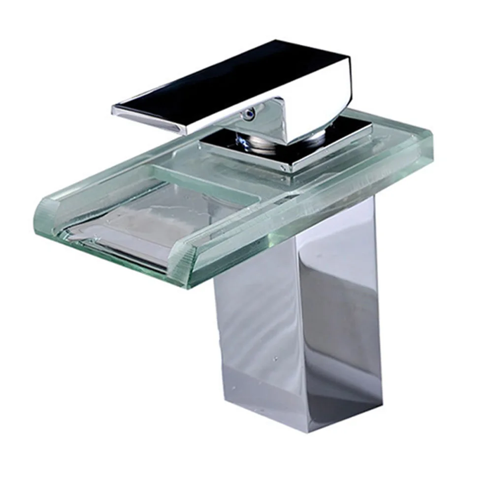 Copper LED Waterfall Glass Hot Cold Water Faucet Light Temperature Control Color Change Water Faucet 
Copper LED Waterfall Glass Hot Cold Water Faucet Light Temperature Control Color Change Water Faucet