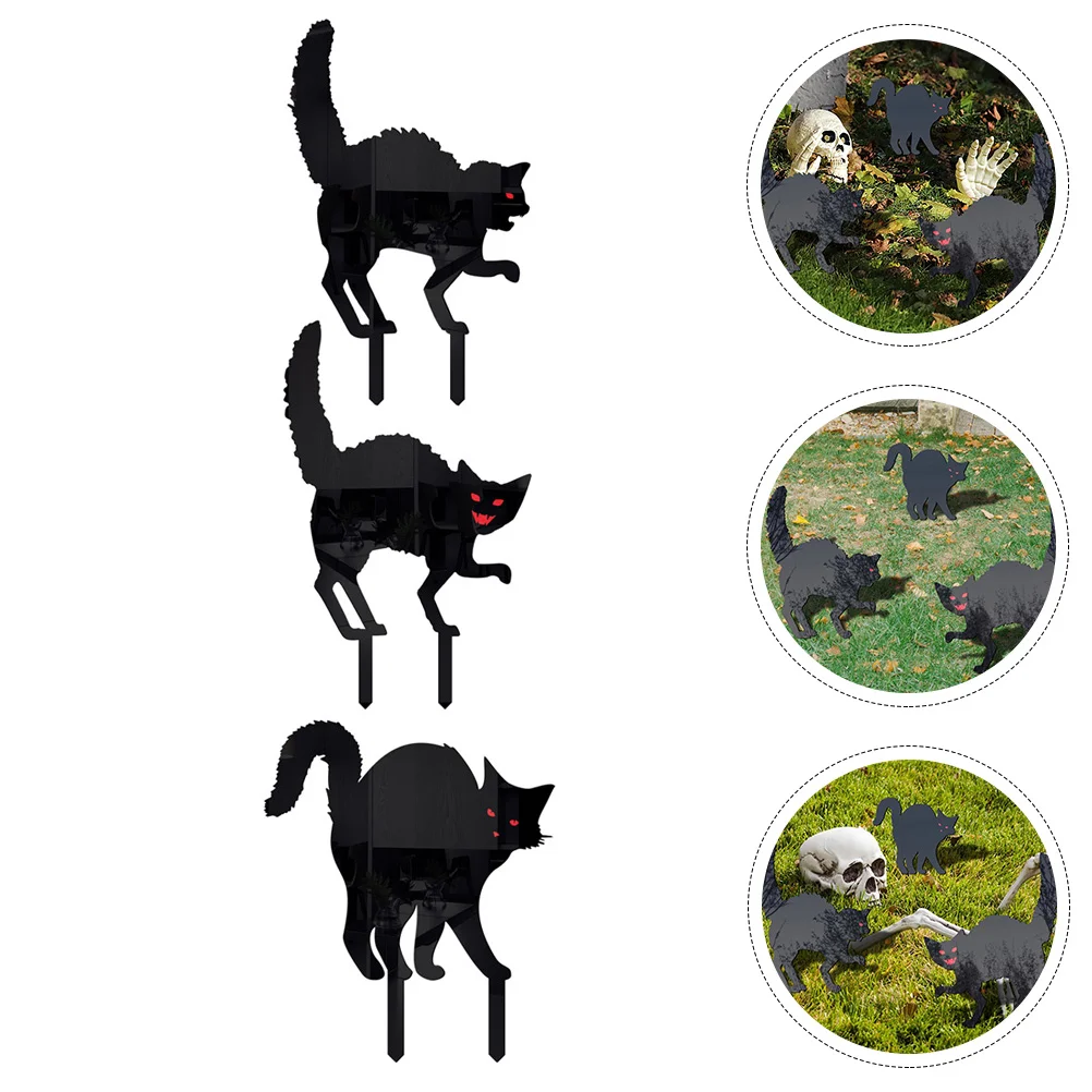 3 Pcs Garden Black Cat Cuttings Outdoor Decor Party Supply Sculpture Acrylic Ground Inserted Scare Stake Ornament Yard
3 Pcs Garden Black Cat Cuttings Outdoor Decor Party Supply Sculpture Acrylic Ground Inserted Scare Stake Ornament Yard