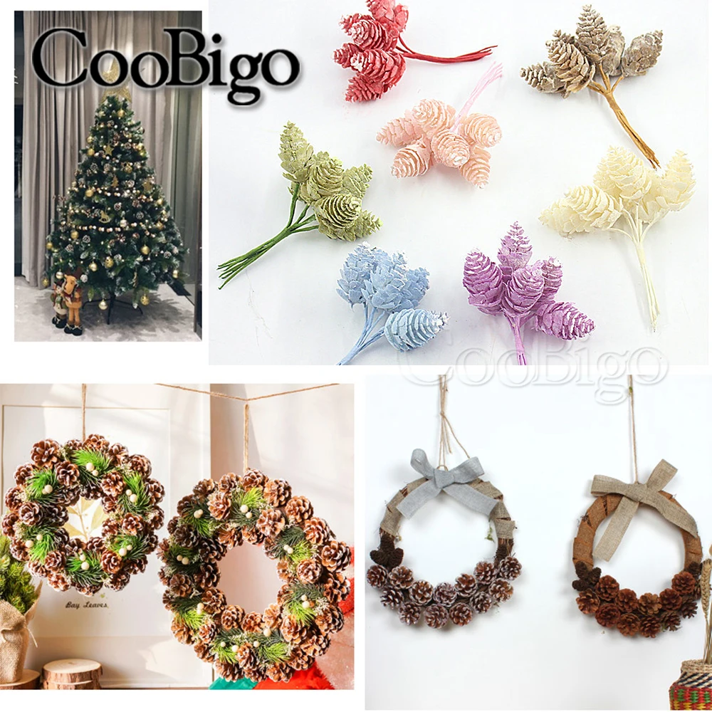 6Bunch/lot Pine Cones Bouquet for Christmas Decor Handmade Wreath Garland Floral Jewelry Making DIY Craft Artificial Plants
6Bunch/lot Pine Cones Bouquet for Christmas Decor Handmade Wreath Garland Floral Jewelry Making DIY Craft Artificial Plants