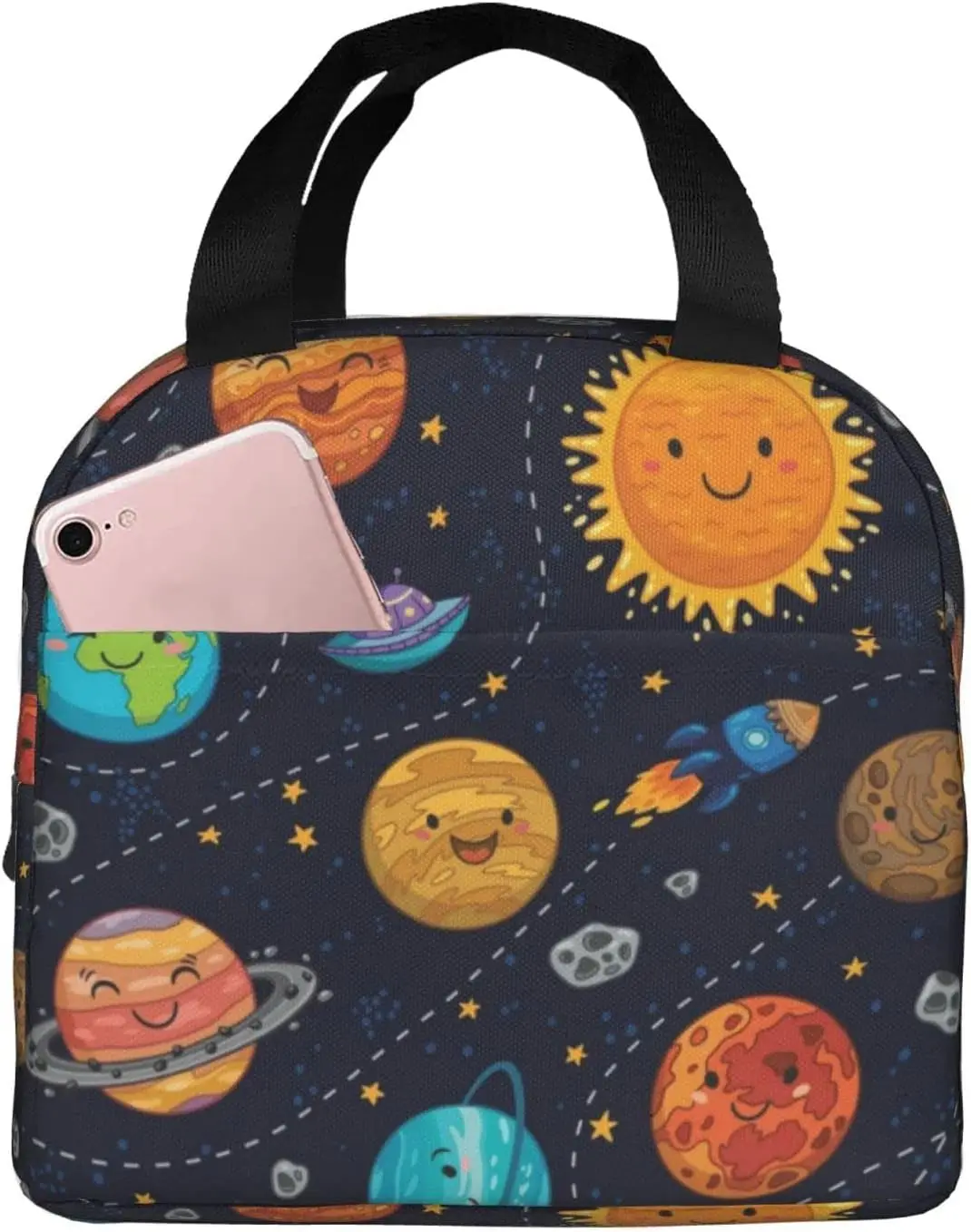 Space Planet Insulated Lunch Bag for Kids Solar System Lunch Box Universe Galaxy Cooler Bag for Boys Girls School Travel Picnic
Space Planet Insulated Lunch Bag for Kids Solar System Lunch Box Universe Galaxy Cooler Bag for Boys Girls School Travel Picnic