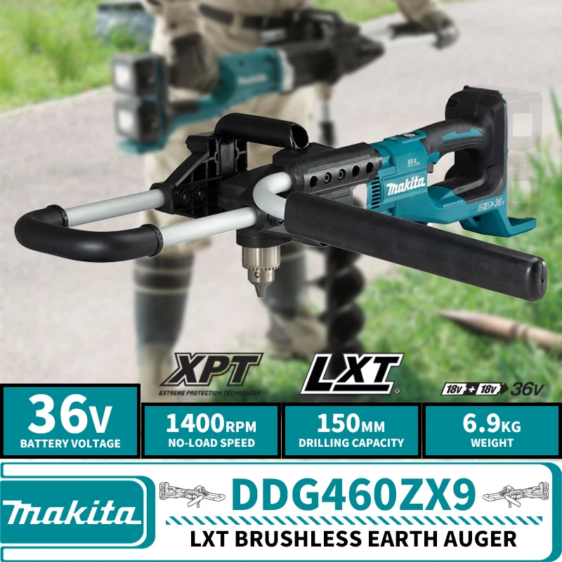 Makita DDG460ZX9 Brushless Cordless Earth Auger 18Vx2(36V) LXT Lithium Power Tools
Makita DDG460ZX9 Brushless Cordless Earth Auger 18Vx2(36V) LXT Lithium Power Tools