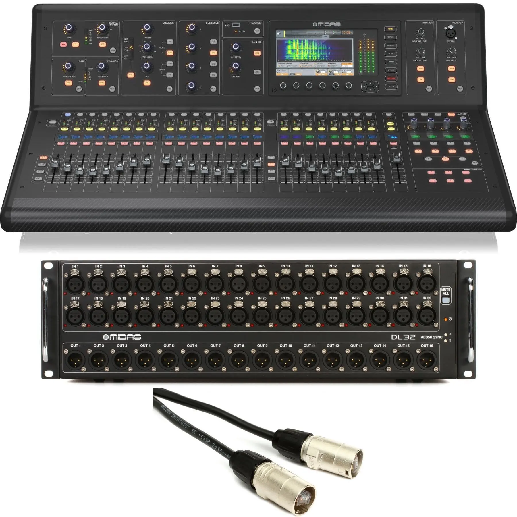 SUMMER SALES DISCOUNT ON 100% DISCOUNTED 2023 Midas M32 Live Digital Mixer + DL32 Stage Box + 150' Cat5 Network Cable Spoolin st
SUMMER SALES DISCOUNT ON 100% DISCOUNTED 2023 Midas M32 Live Digital Mixer + DL32 Stage Box + 150' Cat5 Network Cable Spoolin st