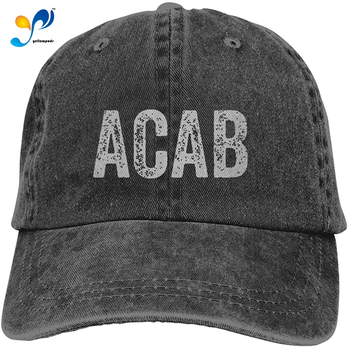 

ACAB Anti Cop Stop Police Brutality Protest Statement Unisex Classic Vintage Washed Denim Baseball Cap Caps Hats for Women