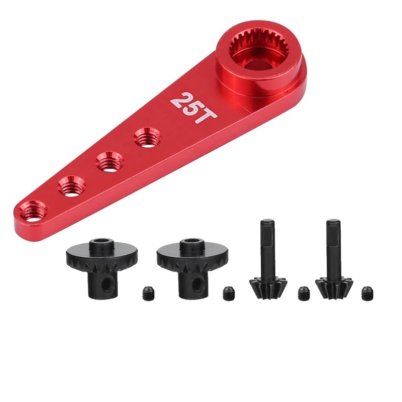 2 Set RC Car Part: 1 Pcs Alloy WPL1627R Upgrade 25T Metal Steering Arm & 1 Set Front Rear Axle Gear Drive Shaft Gears 
2 Set RC Car Part: 1 Pcs Alloy WPL1627R Upgrade 25T Metal Steering Arm & 1 Set Front Rear Axle Gear Drive Shaft Gears