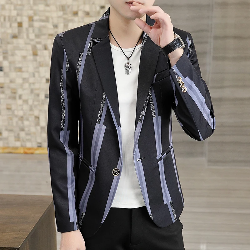 Men's Spring and Autumn 3 Contrast Color Suits Long Sleeve Jacket Casual Slim Senior Soft Single Breasted No Slit Side Pockets
Men's Spring and Autumn 3 Contrast Color Suits Long Sleeve Jacket Casual Slim Senior Soft Single Breasted No Slit Side Pockets