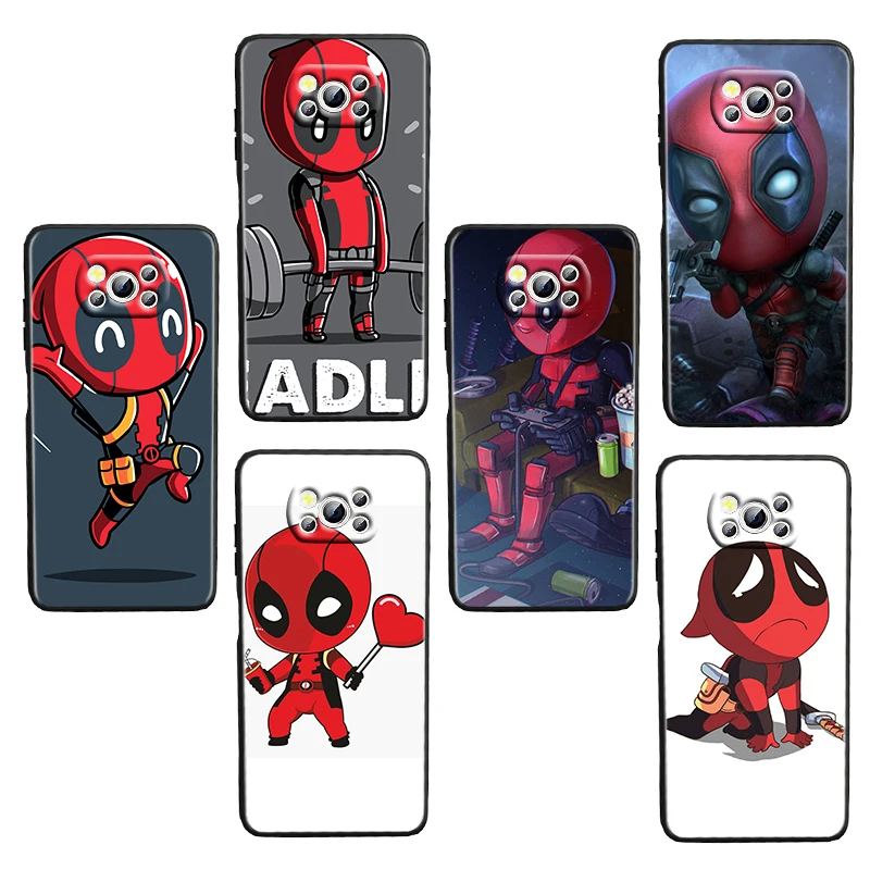 Marvel cute deadpool For Xiaomi Civi Mi Poco X3 NFC F3 GT M4 M3 M2 X2 F2 Pro C3 F1 Black luxury Silicone Soft Phone Case Capa
Marvel cute deadpool For Xiaomi Civi Mi Poco X3 NFC F3 GT M4 M3 M2 X2 F2 Pro C3 F1 Black luxury Silicone Soft Phone Case Capa