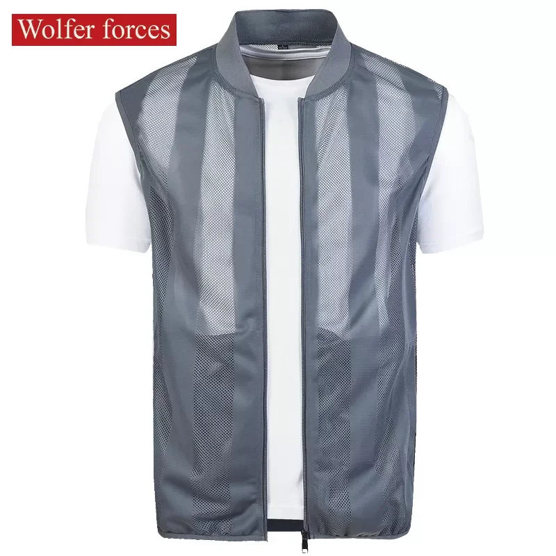 NEW IN 2022Summer Vest Men's Mesh Loose Skin Clothes Quick Drying Vest Outdoor Fishing Shirt Thin Breathable Sleeve Less Coa
NEW IN 2022Summer Vest Men's Mesh Loose Skin Clothes Quick Drying Vest Outdoor Fishing Shirt Thin Breathable Sleeve Less Coa