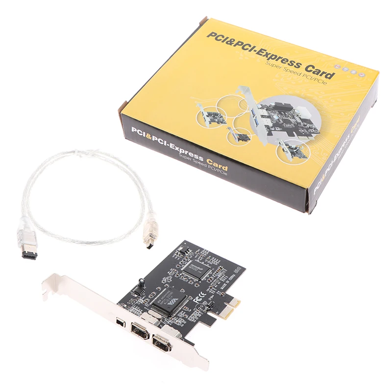

PCIe Firewire Card for Windows 10,IEEE 1394 PCI Express Controller 4 Ports(3 x 6 Pin and 1 x 4 Pin),Firewire 800 Adapter