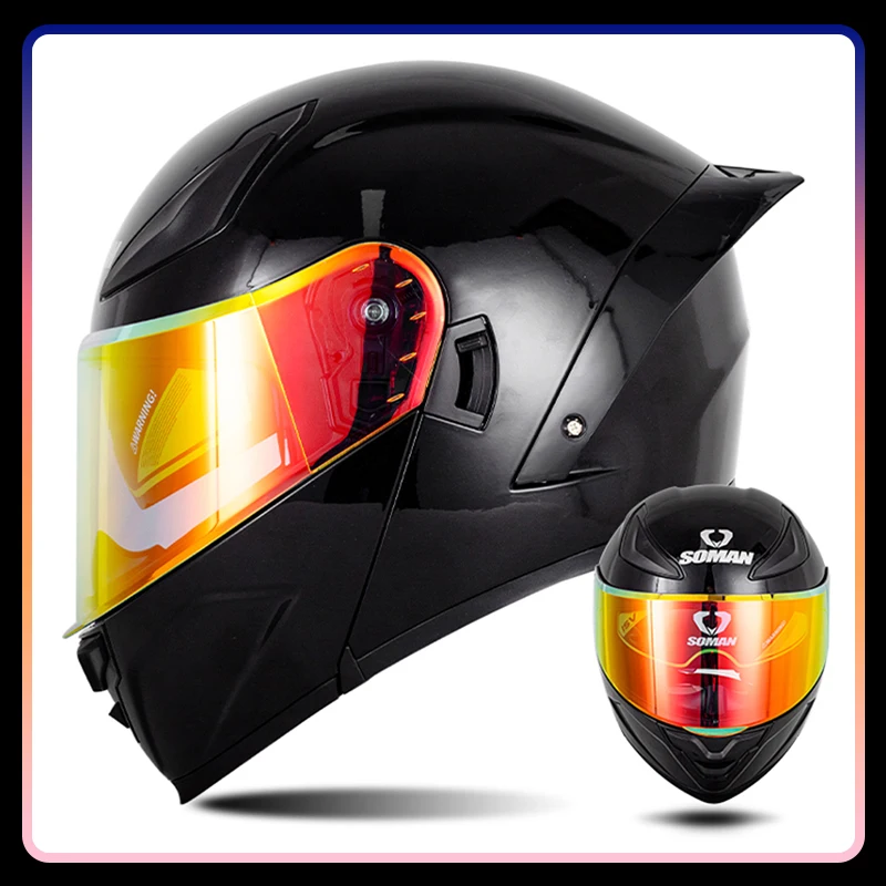 Мотоциклетные шлемы для мужчин и женщин, анфас, цветной откидной шлем с двумя линзами, одобренный DOT, фиолетовый модульный шлем Casco Para Moto
Мотоциклетные шлемы для мужчин и женщин, анфас, цветной откидной шлем с двумя линзами, одобренный DOT, фиолетовый модульный шлем Casco Para Moto