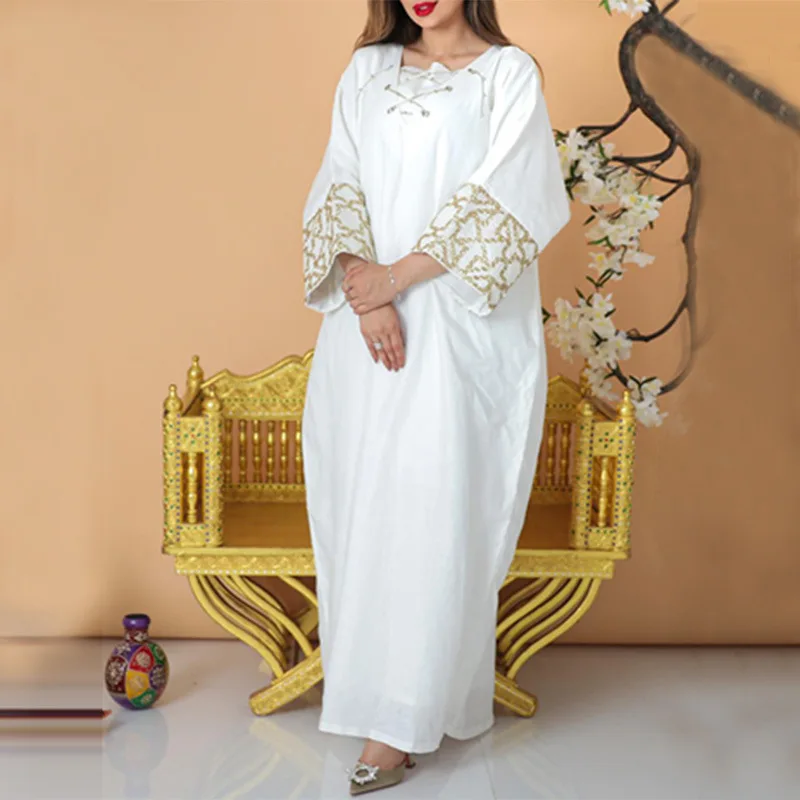 SuperAen 2022 Summer New Retro Women's Dress Fashion Oversized Commuter V-neck Nine Sleeve Maxi Dress
SuperAen 2022 Summer New Retro Women's Dress Fashion Oversized Commuter V-neck Nine Sleeve Maxi Dress