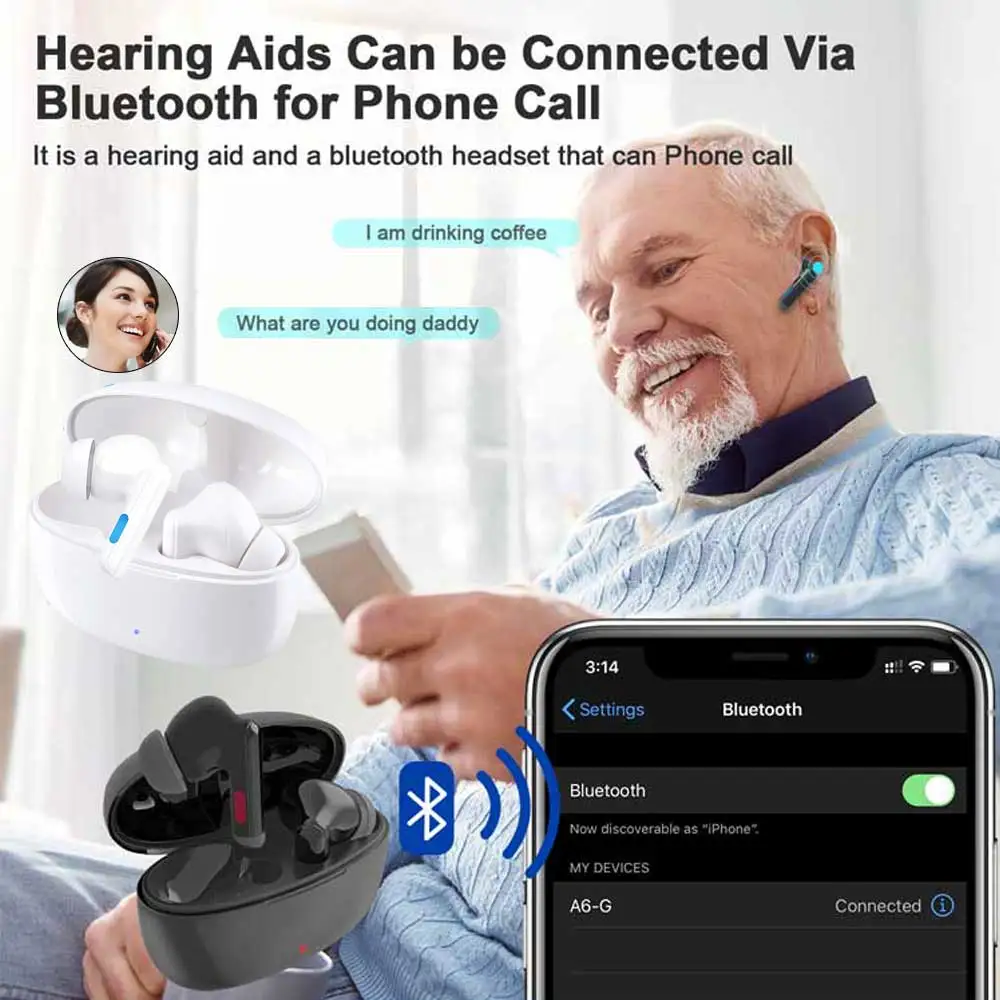 16 Channel Hearing Aids Bluetooth Digital Hearing Amplifiers With Charging Box Invisible Deaf-aid Hearing Loss
16 Channel Hearing Aids Bluetooth Digital Hearing Amplifiers With Charging Box Invisible Deaf-aid Hearing Loss