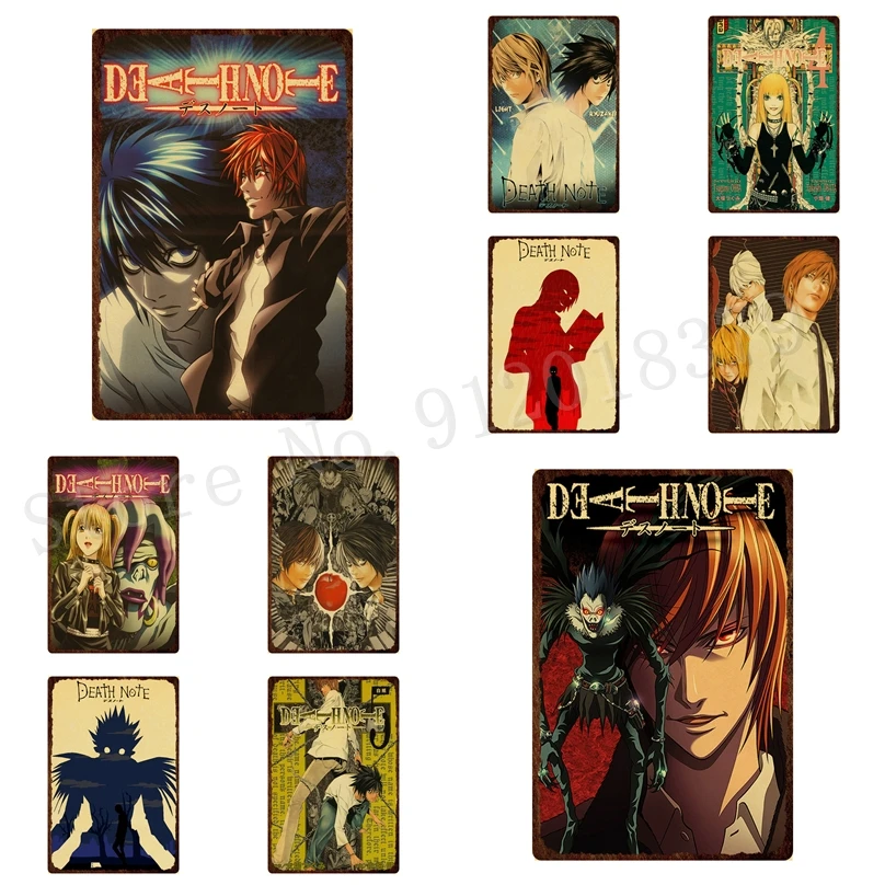 Vintage Death Note Metal Sign Tin Poster Wall Art Cartoon Bandai Pictures Japanese Anime Iron Painting Plaque Plates Home Decor
Vintage Death Note Metal Sign Tin Poster Wall Art Cartoon Bandai Pictures Japanese Anime Iron Painting Plaque Plates Home Decor