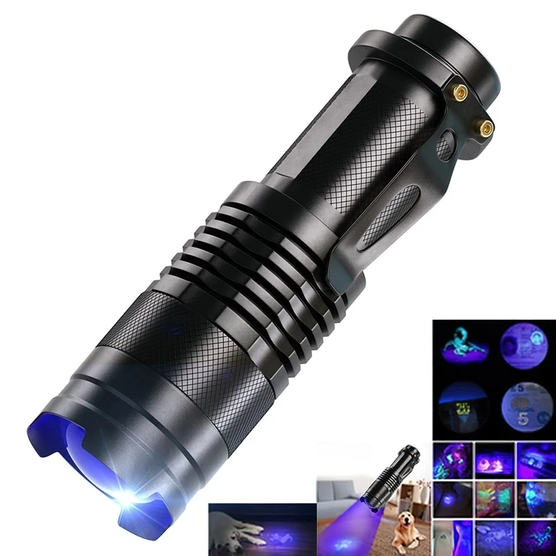 

TopCom Mini SK68 Zoomable 1200LM XPE LED Waterproof Flashlight Torch Lamp AA/14500 Powered Clip Pen Light Lamp 3 Modes Lantern