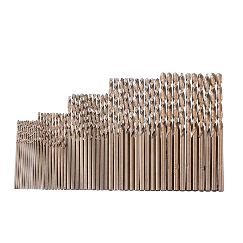 M35 50Pcs 1Mm-3Mm HSS Drill Bits Coated Stainless Steel Twist High Speed Drill Bit Set For Metal Iron Plate Drilling
M35 50Pcs 1Mm-3Mm HSS Drill Bits Coated Stainless Steel Twist High Speed Drill Bit Set For Metal Iron Plate Drilling