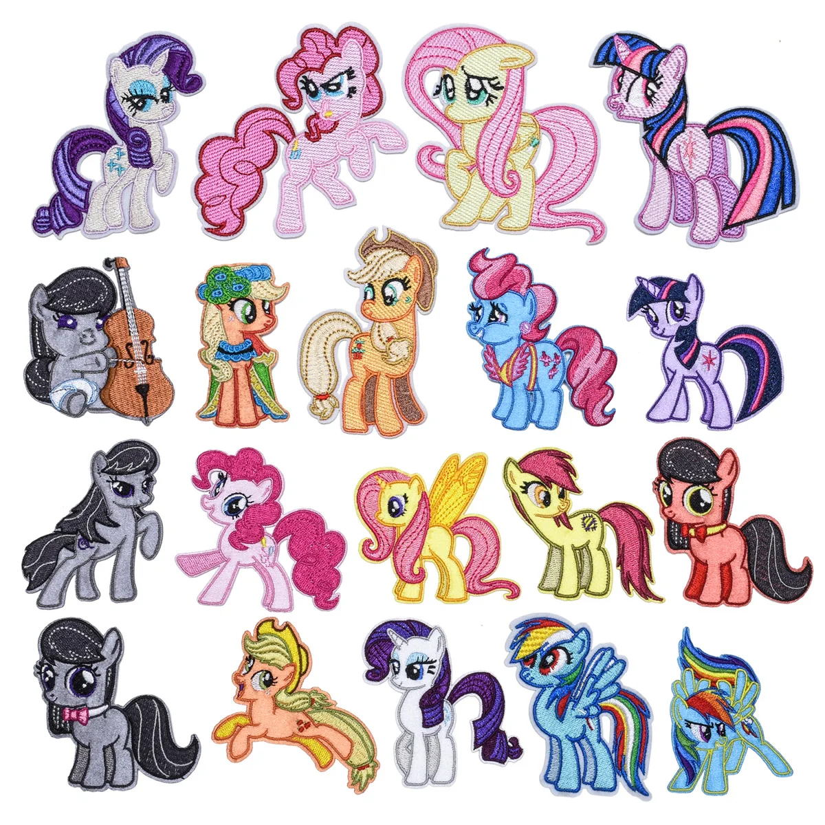 Cartoon Little Pony Patches Rainbow Unicorn Embroidery Stickers Iron on MLP Badges for Kids Clothes Hole Patch Sparkle Appliques
Cartoon Little Pony Patches Rainbow Unicorn Embroidery Stickers Iron on MLP Badges for Kids Clothes Hole Patch Sparkle Appliques