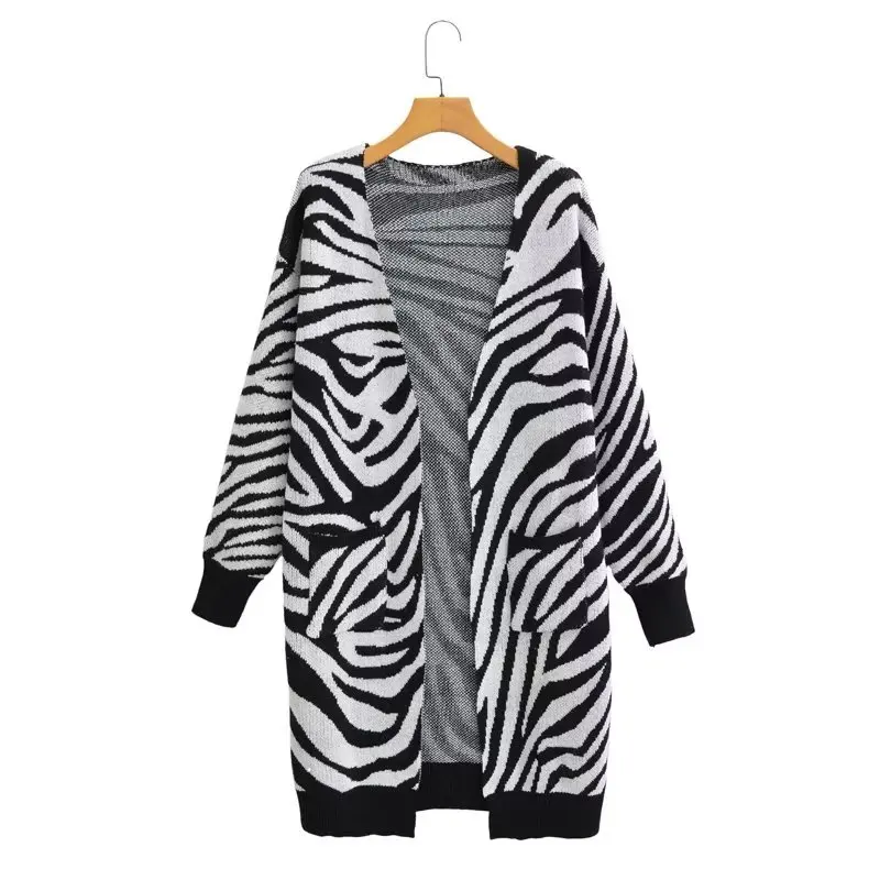 Fashion Women Sweaters 2023 Cardigan for Women Knitwears Long Sleeve Top Sweater Women's Zebra Patterned Long Cardigan
Fashion Women Sweaters 2023 Cardigan for Women Knitwears Long Sleeve Top Sweater Women's Zebra Patterned Long Cardigan