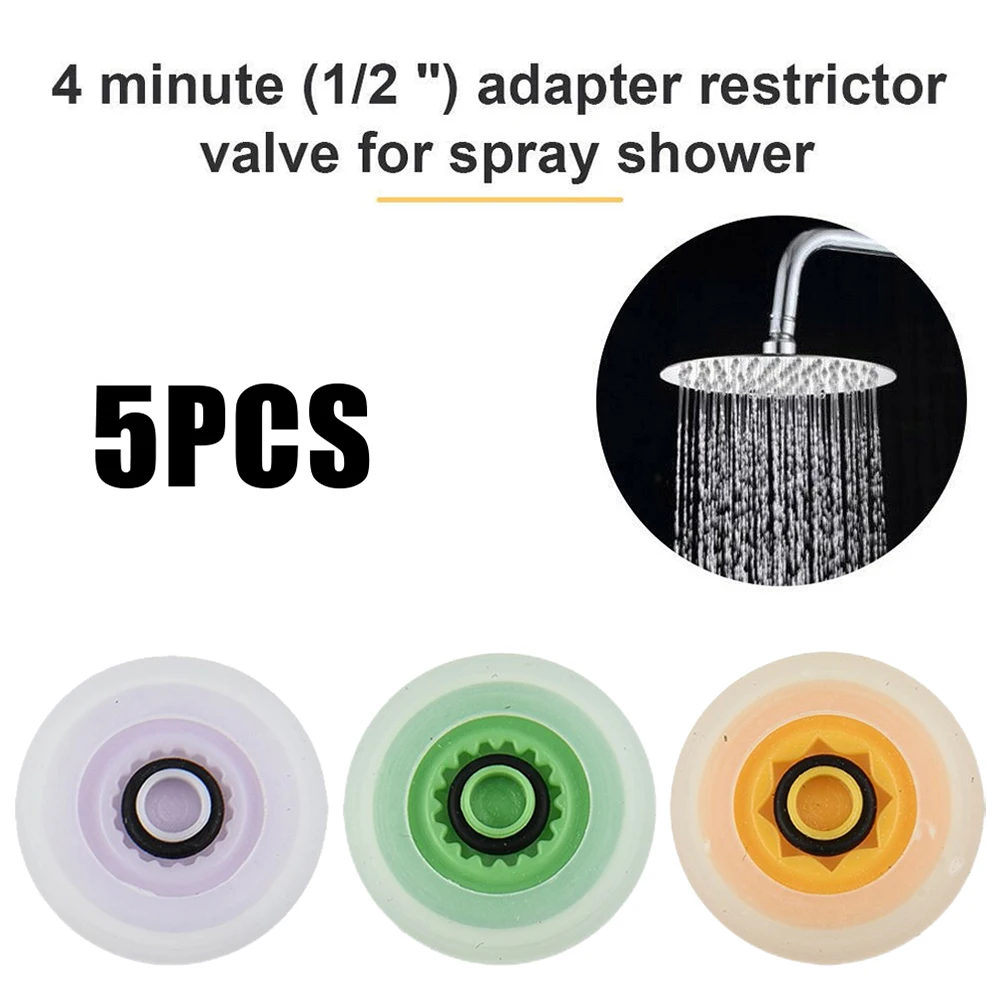 5pcs Shower Flow Reducer Limiter Set Shower Head Flow Control Valve Water Saving Device Bathroom Accessories 4L/6L/7L
5pcs Shower Flow Reducer Limiter Set Shower Head Flow Control Valve Water Saving Device Bathroom Accessories 4L/6L/7L