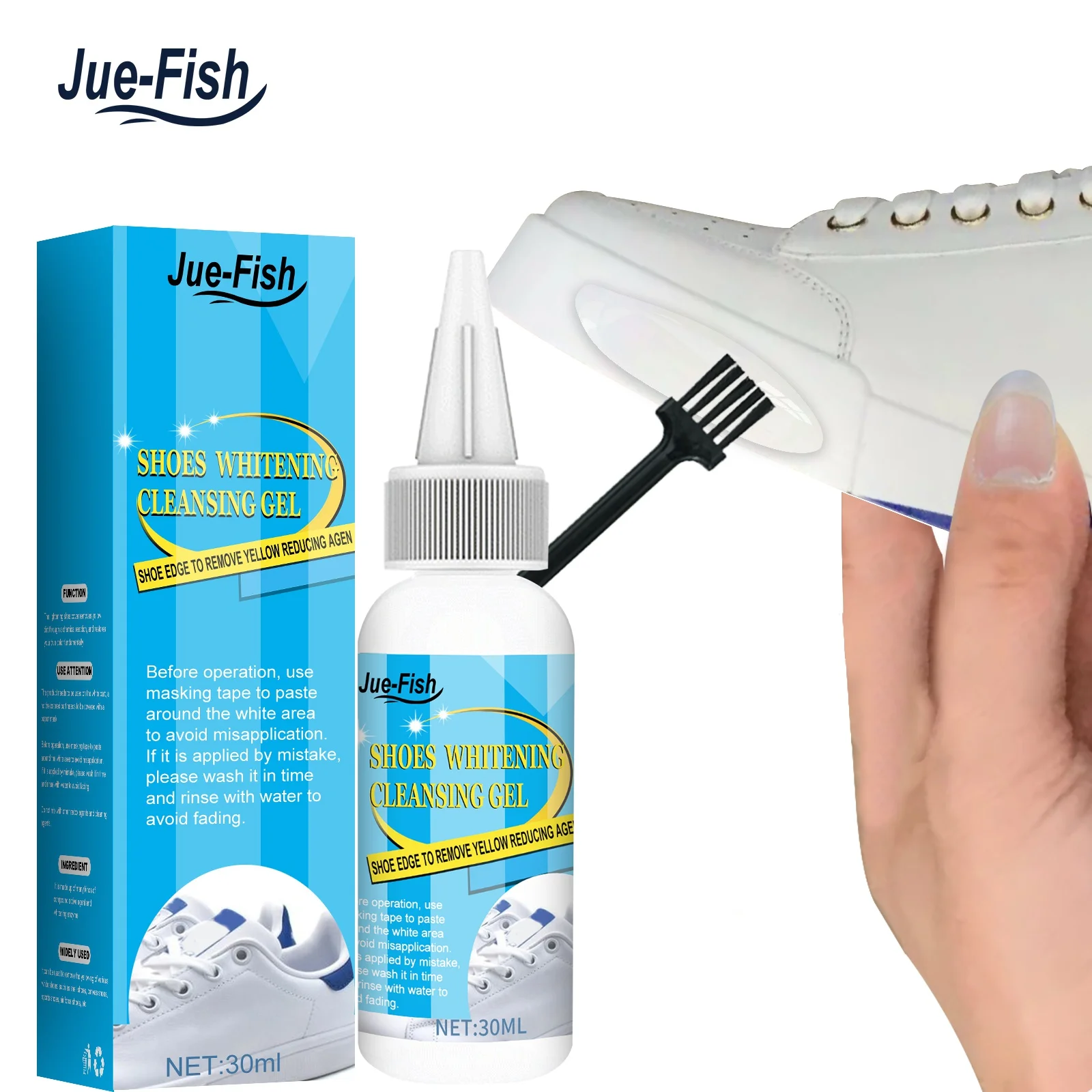 Cleansing Shoes Sneaker Stain Whitening White Polish Brush Making Foam Deoxidizer Gel Cleaner Remove Yellow Edg 30ml/100ml
Cleansing Shoes Sneaker Stain Whitening White Polish Brush Making Foam Deoxidizer Gel Cleaner Remove Yellow Edg 30ml/100ml