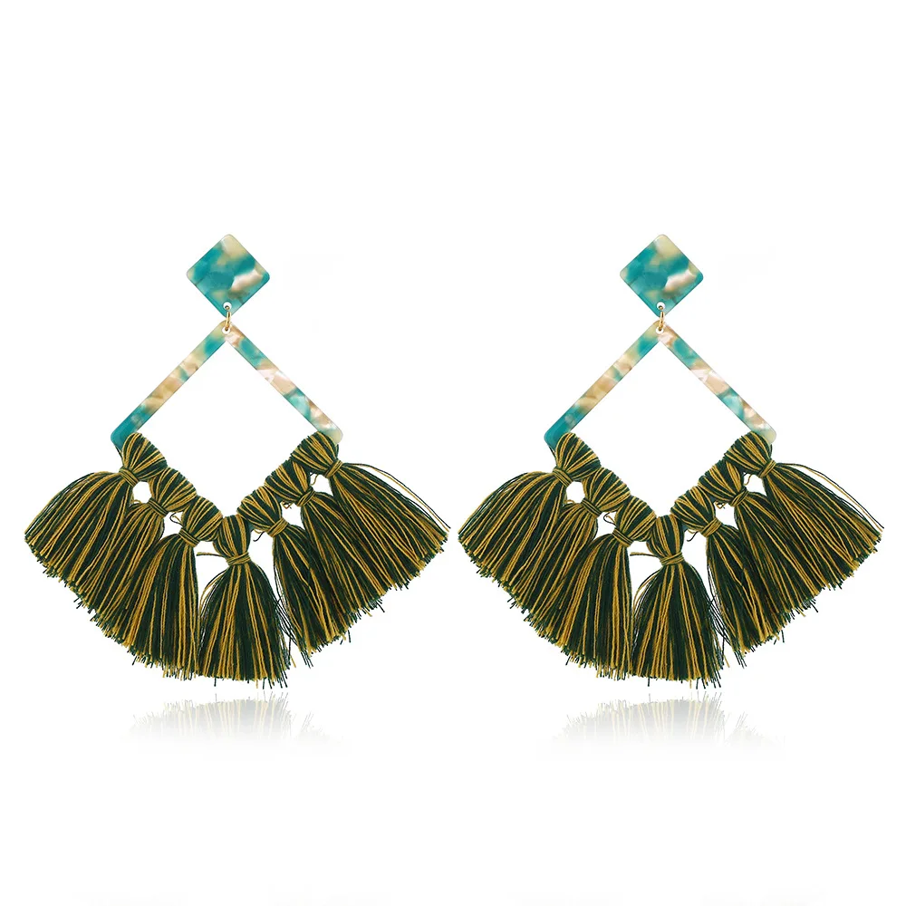 Hot Selling Ethnic Style Exaggerated Personality Long Tassel Earrings Acetate Plate Earrings Fashion Earrings Crochet Earrings
Hot Selling Ethnic Style Exaggerated Personality Long Tassel Earrings Acetate Plate Earrings Fashion Earrings Crochet Earrings
