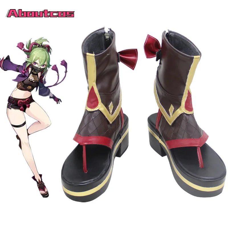 Aboutcos Custom Made 35-50 Game Genshin Impact Kuki Shinobu Cosplay Shoes Kuki Shinobu Brown Shoes Japanese Boot Women Cosplay
Aboutcos Custom Made 35-50 Game Genshin Impact Kuki Shinobu Cosplay Shoes Kuki Shinobu Brown Shoes Japanese Boot Women Cosplay