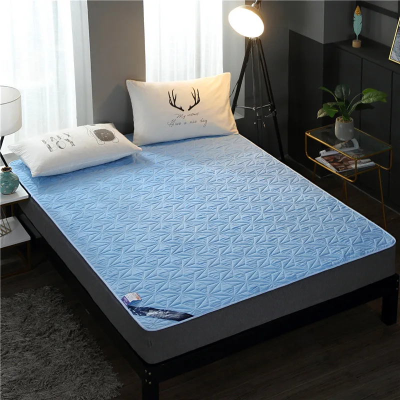 Waterproof Mattress Pad Cover Anti Mites Bed Sheet Quilting Process Queen Mattress Protector Pad Topper White Grey Pink Blue
Waterproof Mattress Pad Cover Anti Mites Bed Sheet Quilting Process Queen Mattress Protector Pad Topper White Grey Pink Blue