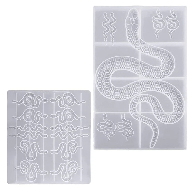 2 PCS Earring Silicone Mould Serpentine Resin Mould for DIY Resin Crafts, Women's Earrings, Jewelry Making Supplies
2 PCS Earring Silicone Mould Serpentine Resin Mould for DIY Resin Crafts, Women's Earrings, Jewelry Making Supplies