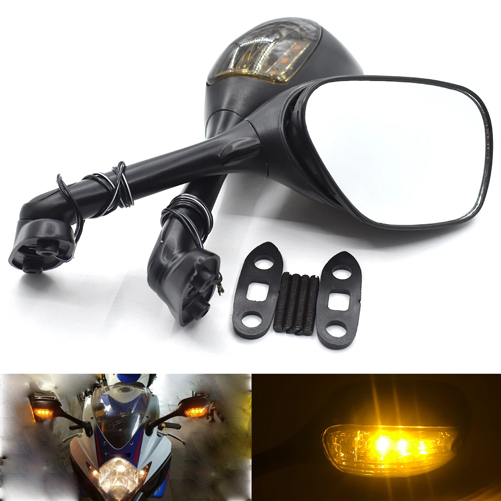 Motorcycle Rearview Side Mirror LED Turn Signal Light For Suzuki SV650 SV1000 GSXR600 GSXR750 GSX-R 1000 Smoke lens K6 K7 K8
Motorcycle Rearview Side Mirror LED Turn Signal Light For Suzuki SV650 SV1000 GSXR600 GSXR750 GSX-R 1000 Smoke lens K6 K7 K8