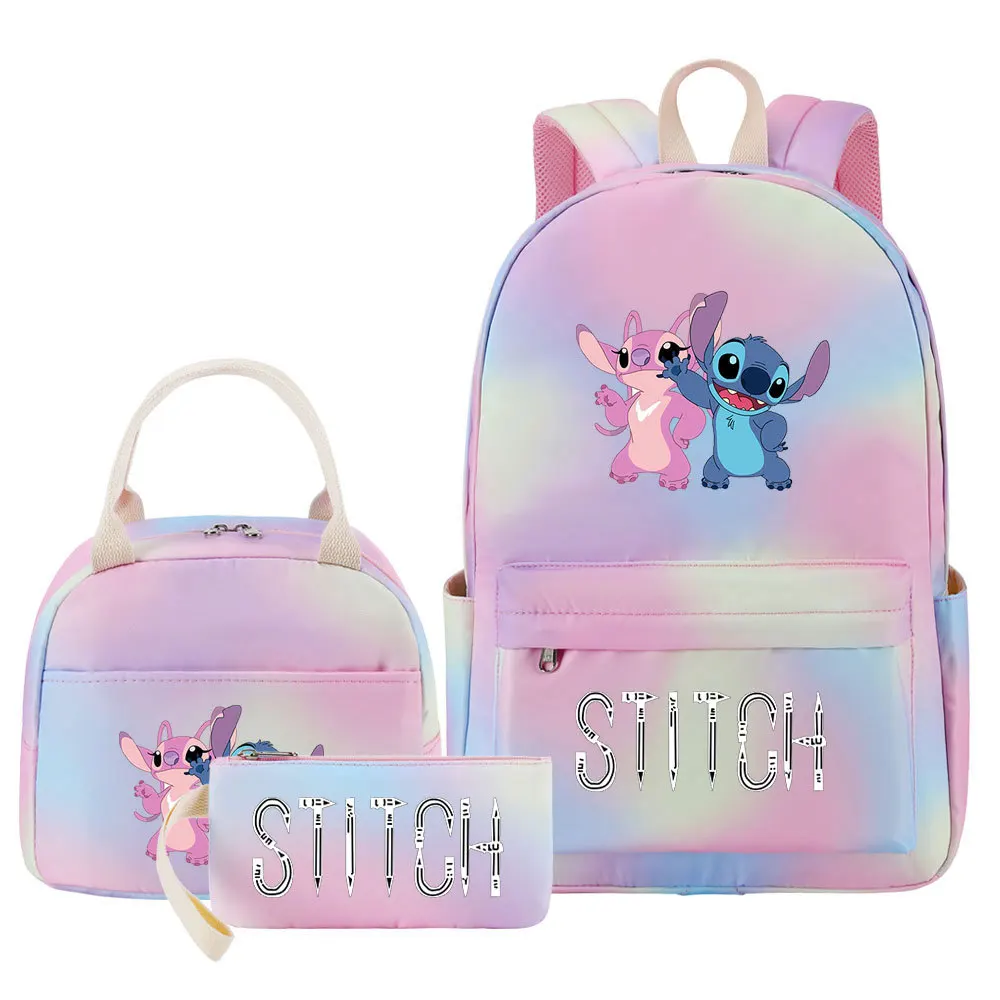 3Pcs Casual School Bags Sets Stitch Colorful Backpack With Lunch Bag Pen Box For Teenagers 2023 New Women Student Backpack
3Pcs Casual School Bags Sets Stitch Colorful Backpack With Lunch Bag Pen Box For Teenagers 2023 New Women Student Backpack