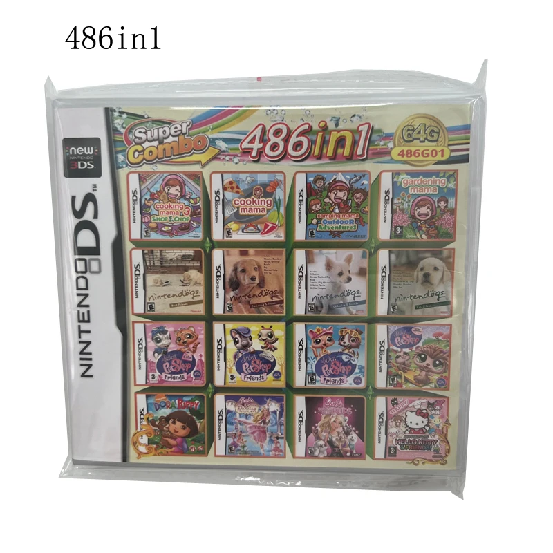 Игровые карты 3DS NDS 486 в 1, комбинированные игровые Любимые Подарки из ПВХ для начинающих
Игровые карты 3DS NDS 486 в 1, комбинированные игровые Любимые Подарки из ПВХ для начинающих