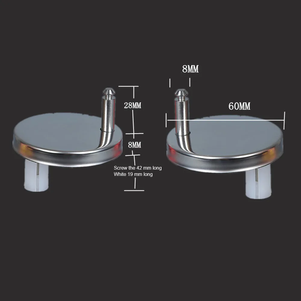 0 2pcs Top Fix Toilet Lid Hinge Accessories Quick Release Lid Hinge Screws Stainless Steel + Plastic Plug
0 2pcs Top Fix Toilet Lid Hinge Accessories Quick Release Lid Hinge Screws Stainless Steel + Plastic Plug