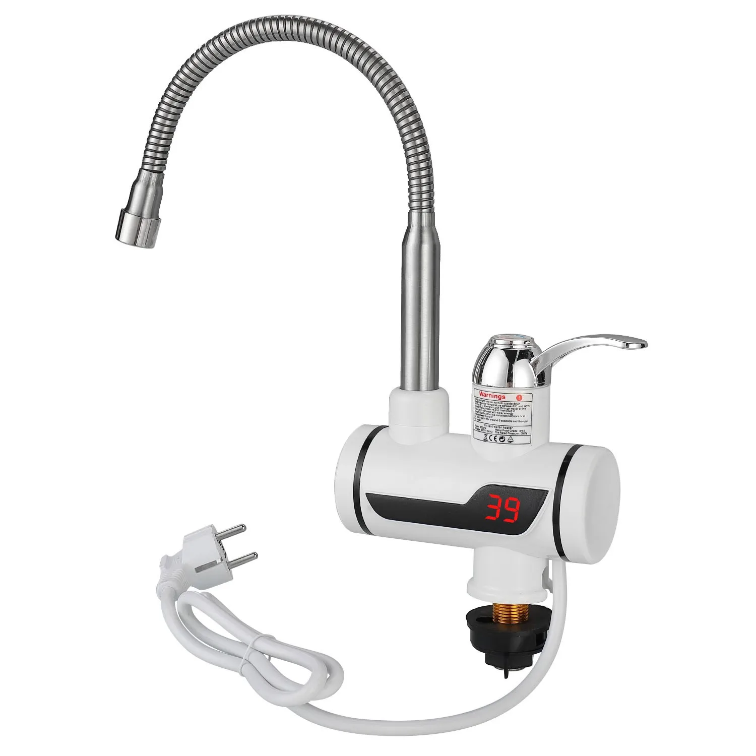 3000W Electric Faucet Digital Display Smart Electric Hot Water Faucet Down Into The Water EU Plug 220-240V Basin Fauces Taps
3000W Electric Faucet Digital Display Smart Electric Hot Water Faucet Down Into The Water EU Plug 220-240V Basin Fauces Taps