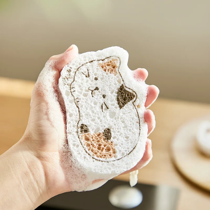 Home Sponge Dishwashing Brush Non-stick Oil Kitchen Compression Sponge Wipe Cartoon White Clean Brush Bowl Absorbent Dish Towel
Home Sponge Dishwashing Brush Non-stick Oil Kitchen Compression Sponge Wipe Cartoon White Clean Brush Bowl Absorbent Dish Towel