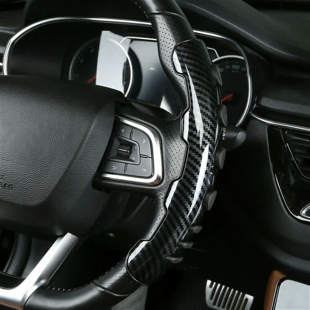 2pcs Car Steering Wheel Slip Cover Protector Booster Carbon Fiber Black Interior Modified Car Styling Accessories
2pcs Car Steering Wheel Slip Cover Protector Booster Carbon Fiber Black Interior Modified Car Styling Accessories