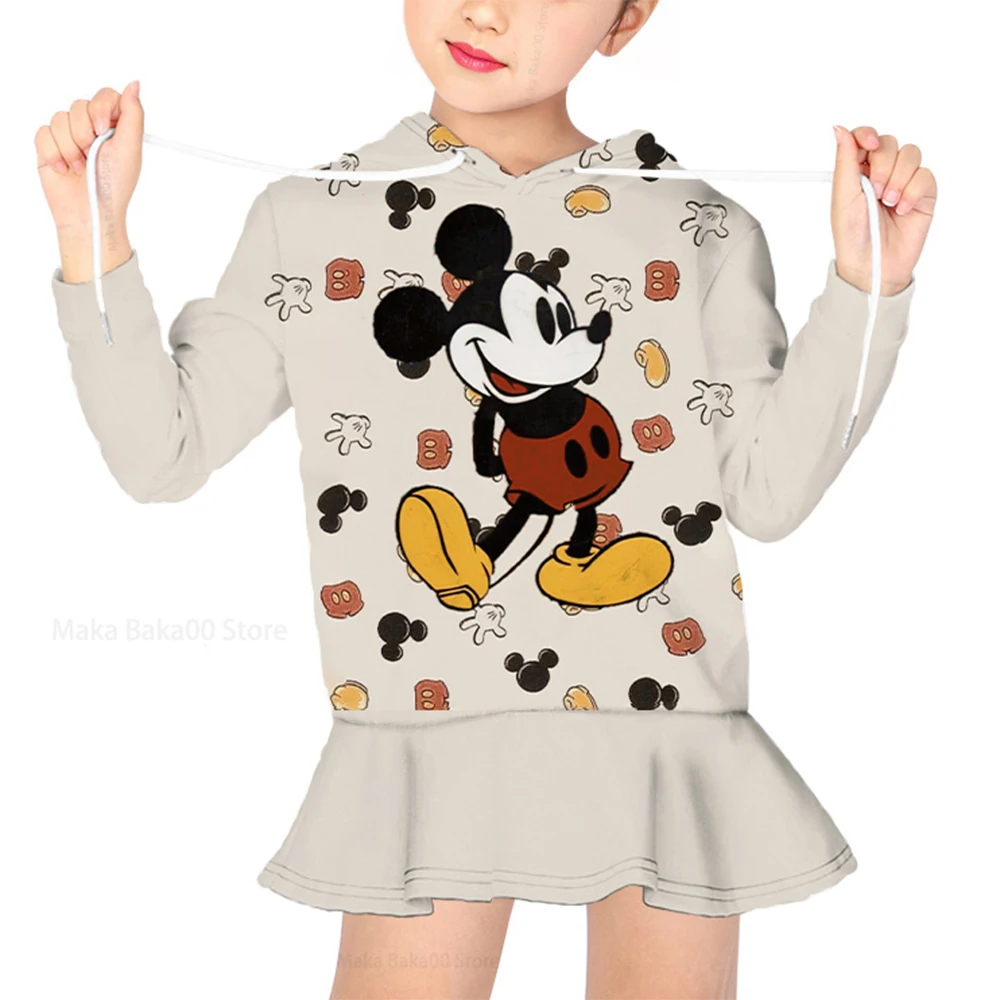 Autumn and winter girls' new sweater dress Disney Mickey print long-sleeved hoodie casual cartoon cute sweater dress
Autumn and winter girls' new sweater dress Disney Mickey print long-sleeved hoodie casual cartoon cute sweater dress