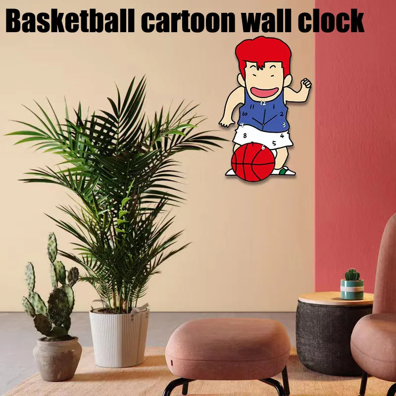 Basketball cartoon creative mute living room bedroom children's room kindergarten clock wall clock cute fashion decorative table
Basketball cartoon creative mute living room bedroom children's room kindergarten clock wall clock cute fashion decorative table