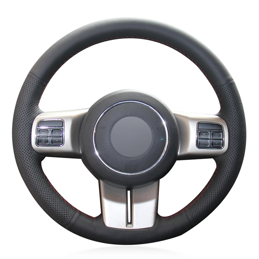 Black PU Faux Leather Car Steering Wheel Cover for Jeep Grand Cherokee 2011-2013 Compass Patriot 2011-2016 Wrangler 2011-2017
Black PU Faux Leather Car Steering Wheel Cover for Jeep Grand Cherokee 2011-2013 Compass Patriot 2011-2016 Wrangler 2011-2017