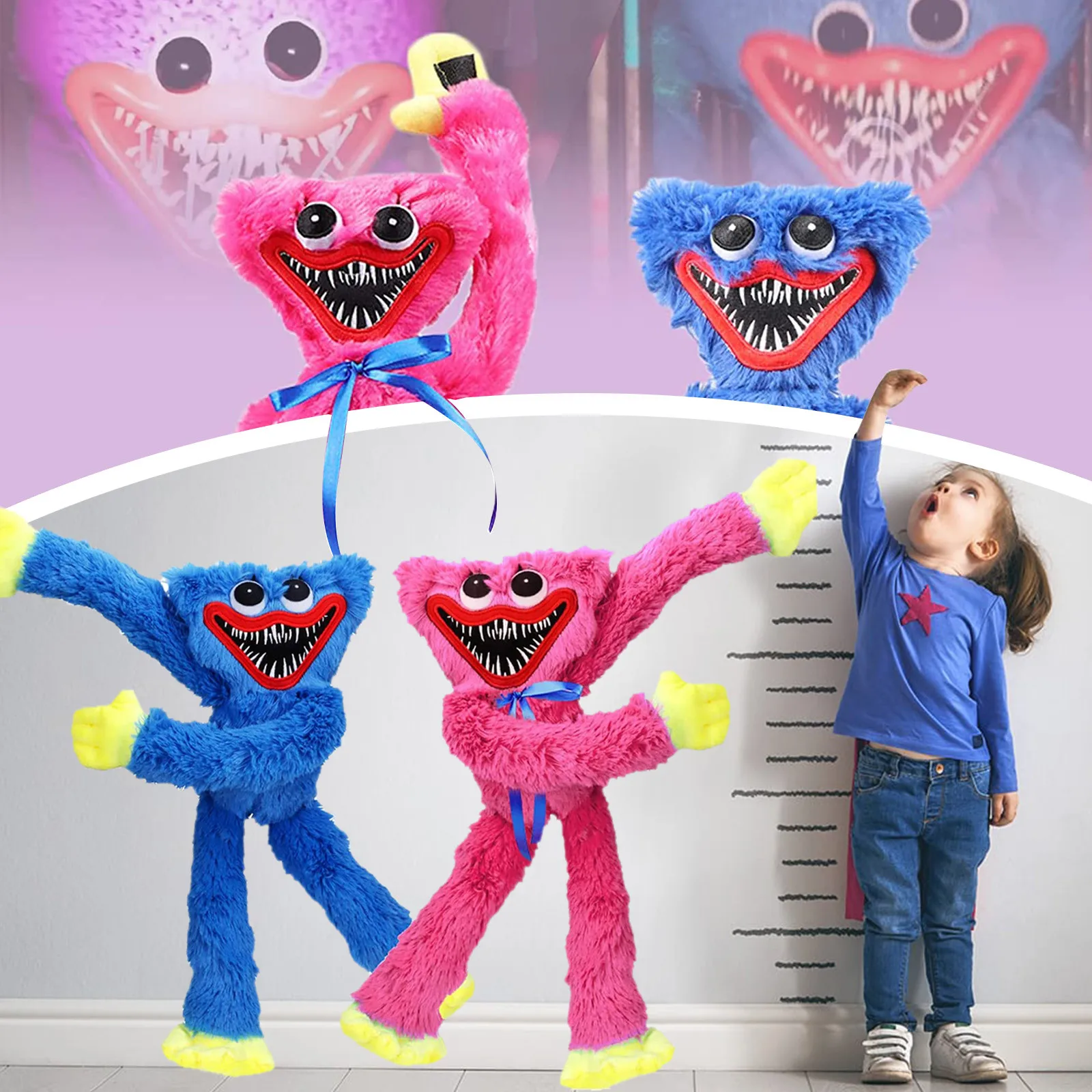 80cm/1m Kawaii Huggy Wuggy Plush Toy Poppy Playtime Game Soft Stuffed Plushie Doll Room Decor Stuffed Toys Gifts For Boys Girls 
80cm/1m Kawaii Huggy Wuggy Plush Toy Poppy Playtime Game Soft Stuffed Plushie Doll Room Decor Stuffed Toys Gifts For Boys Girls