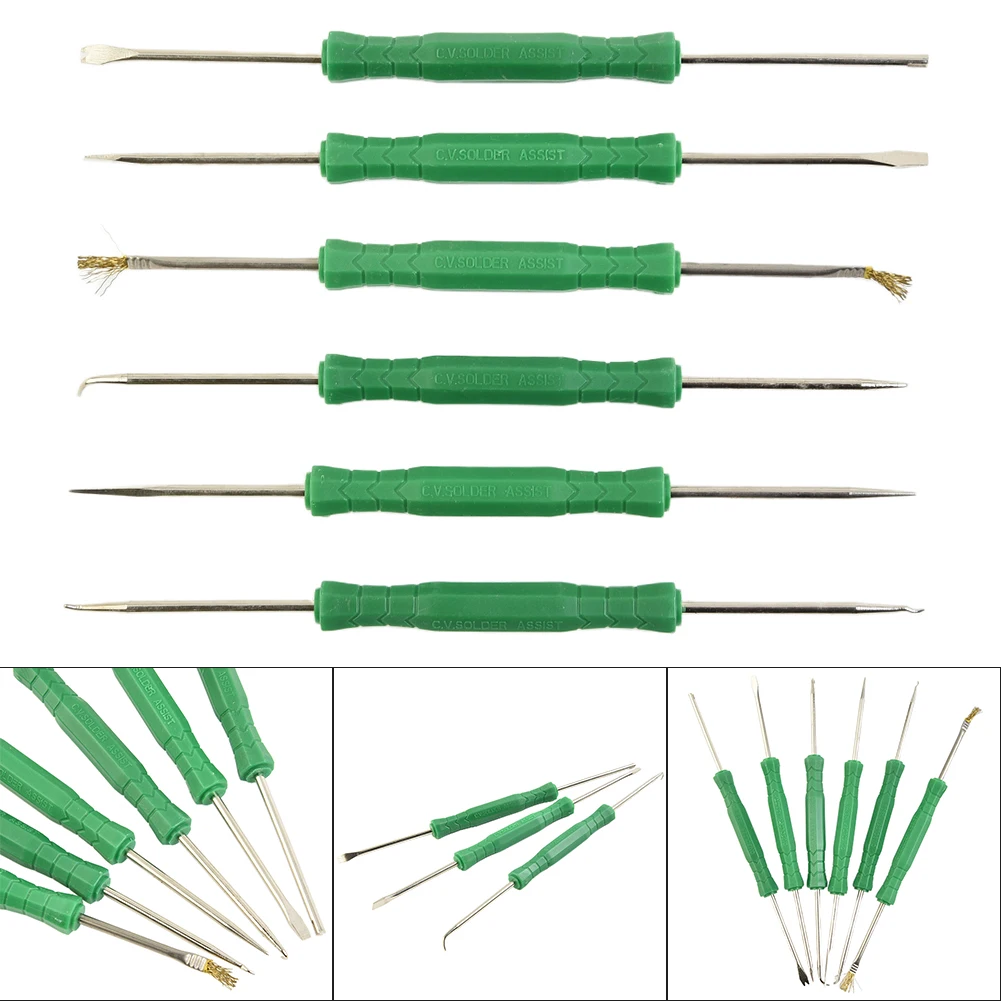 6Pcs Desoldering Aid Tool Kit Soldering Aid Assist Tool PCB Cleaning Repair Tool Desoldering Set Welding Tool Kits Hot Sale
6Pcs Desoldering Aid Tool Kit Soldering Aid Assist Tool PCB Cleaning Repair Tool Desoldering Set Welding Tool Kits Hot Sale