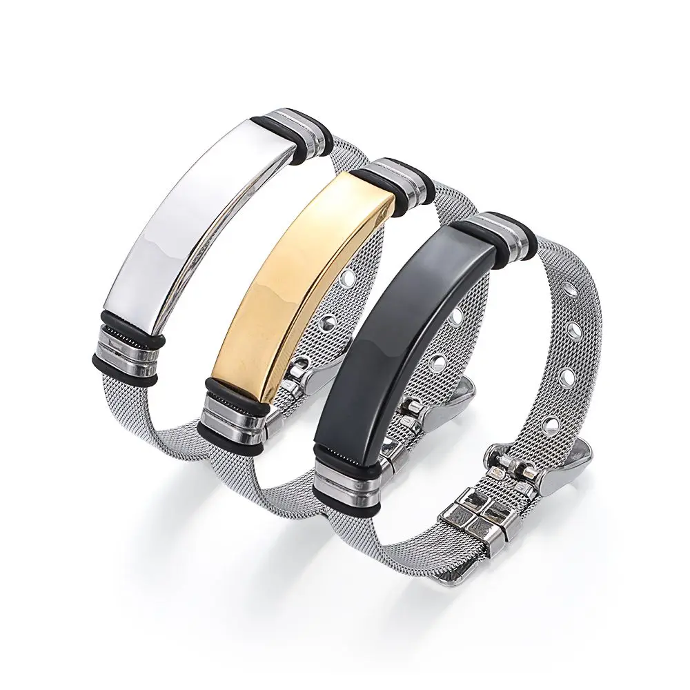 Gift Jewelry Men Couple Jewelry Strap Bracelet Stainless Steel Adjustable Mesh Hand Chain
Gift Jewelry Men Couple Jewelry Strap Bracelet Stainless Steel Adjustable Mesh Hand Chain