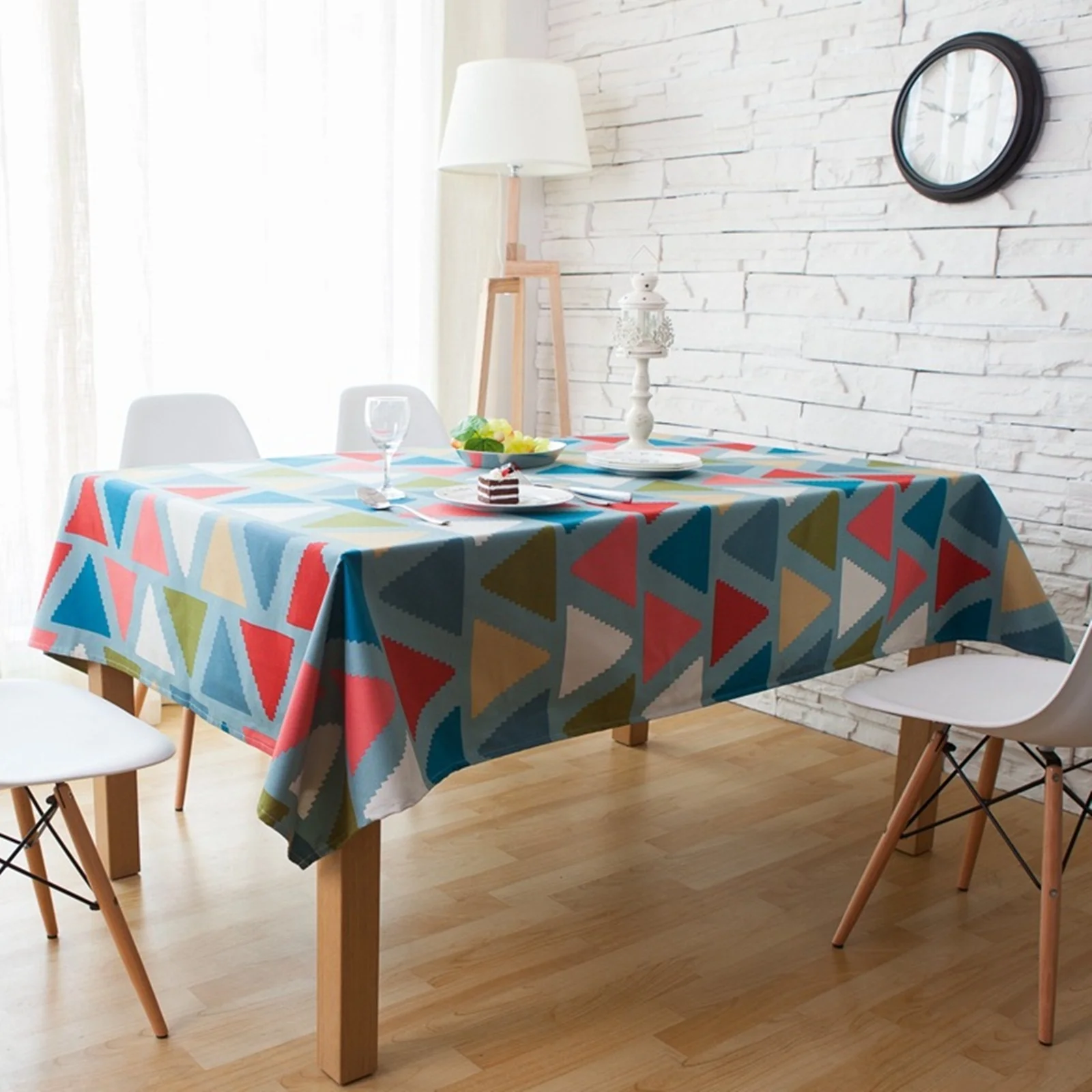 Cotton Tablecloths, Waterproof Table Covers Triangle Colorful Dining Table Coffee Table Deco
Cotton Tablecloths, Waterproof Table Covers Triangle Colorful Dining Table Coffee Table Deco