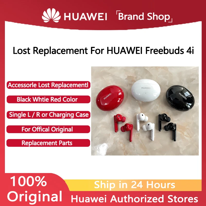 

Original Parts Replacement For Huawei FreeBuds 4i Wireless Bluetooth Headphone Single Left Right Or Charging Case Accessories
