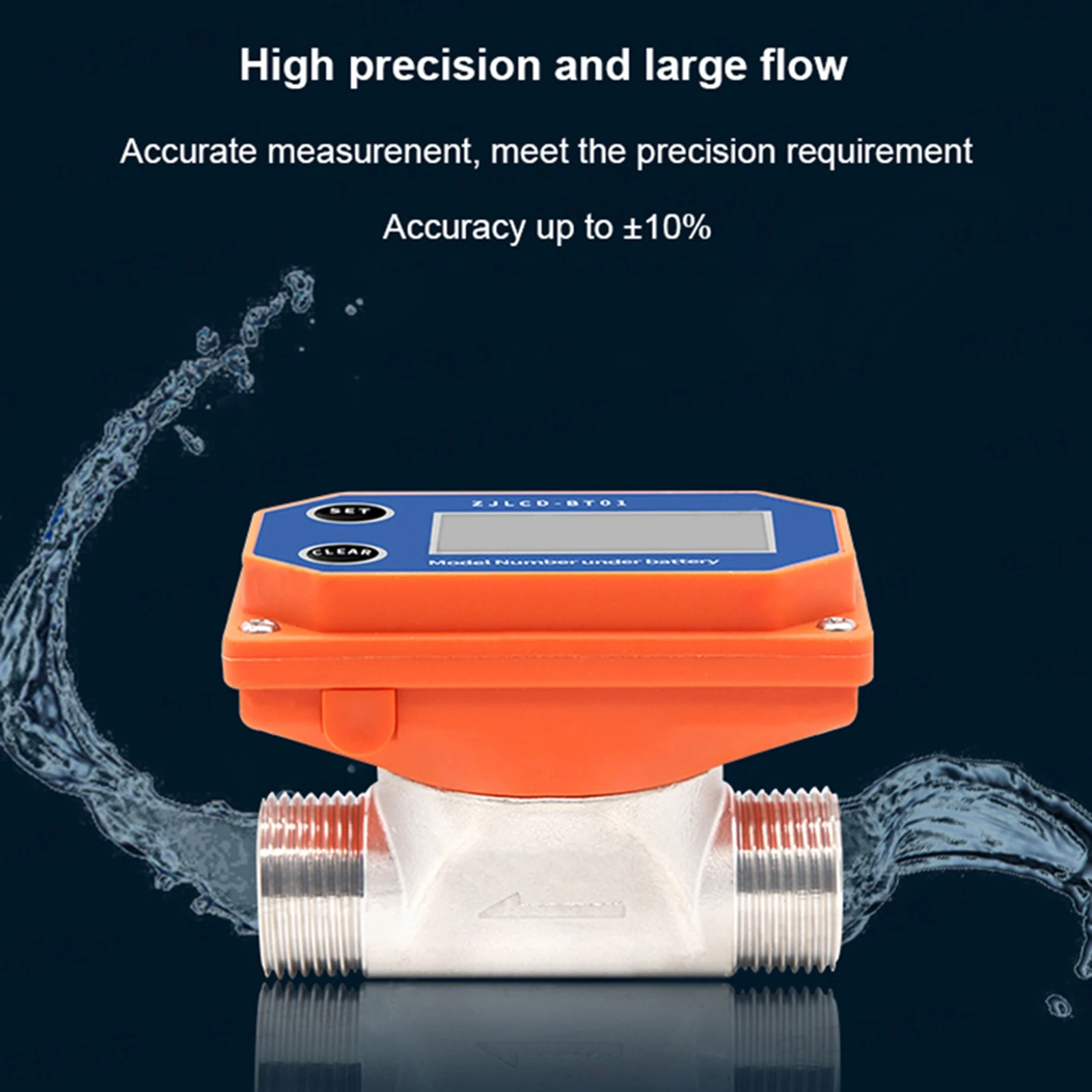 DN25 Digital Display Flow Meter Digital Display Flow Sensor Acid Alkali Resistance Flow Meter for Farmland Irrigation
DN25 Digital Display Flow Meter Digital Display Flow Sensor Acid Alkali Resistance Flow Meter for Farmland Irrigation