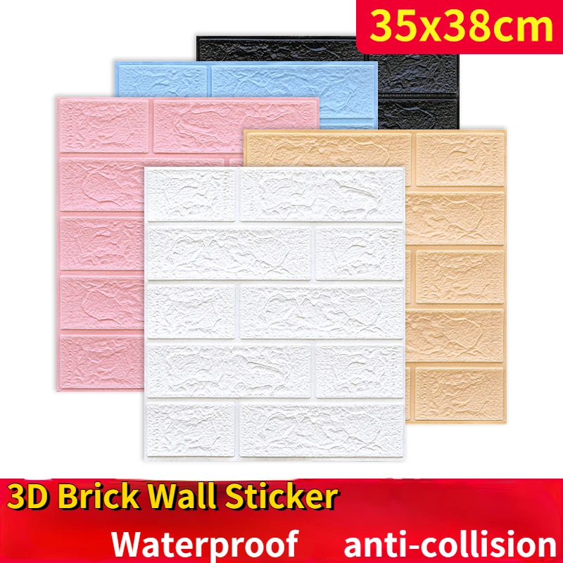 3D Brick Texture Waterproof Foam Wall Stickers Home Decoration Anti-collision Self-adhesive DIY Living Room Kid's Room Wallpaper
3D Brick Texture Waterproof Foam Wall Stickers Home Decoration Anti-collision Self-adhesive DIY Living Room Kid's Room Wallpaper